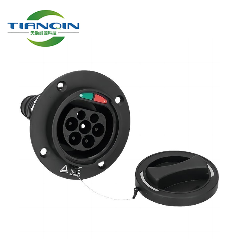 Electric vehicle end socket European standard iec62196 male seat type 2 charging port 7-hole AC Hong Kong Australia